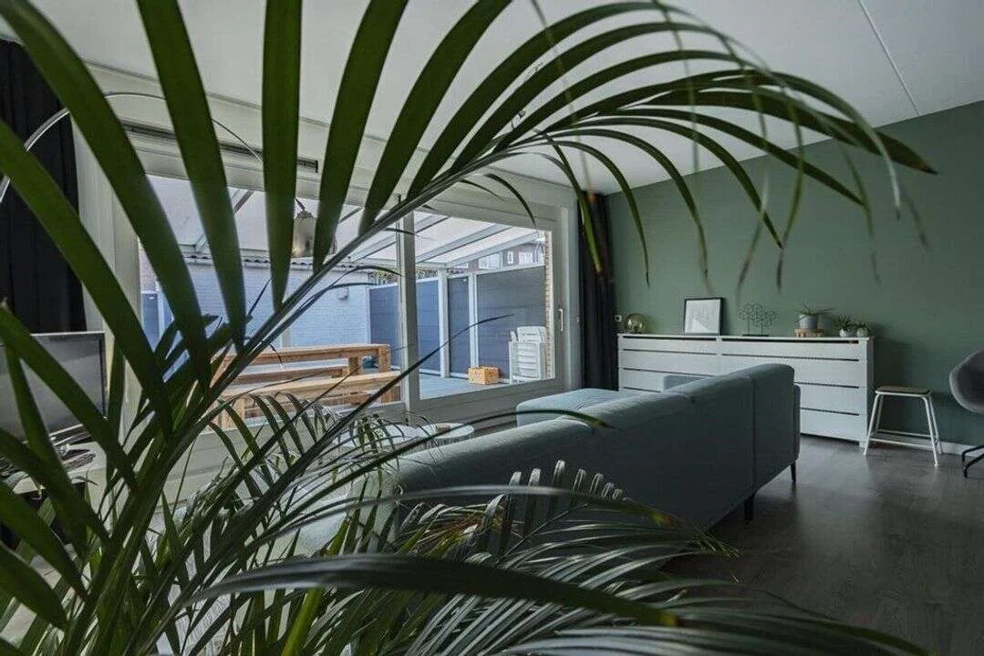 geblurde versie van de foto als achtergrond