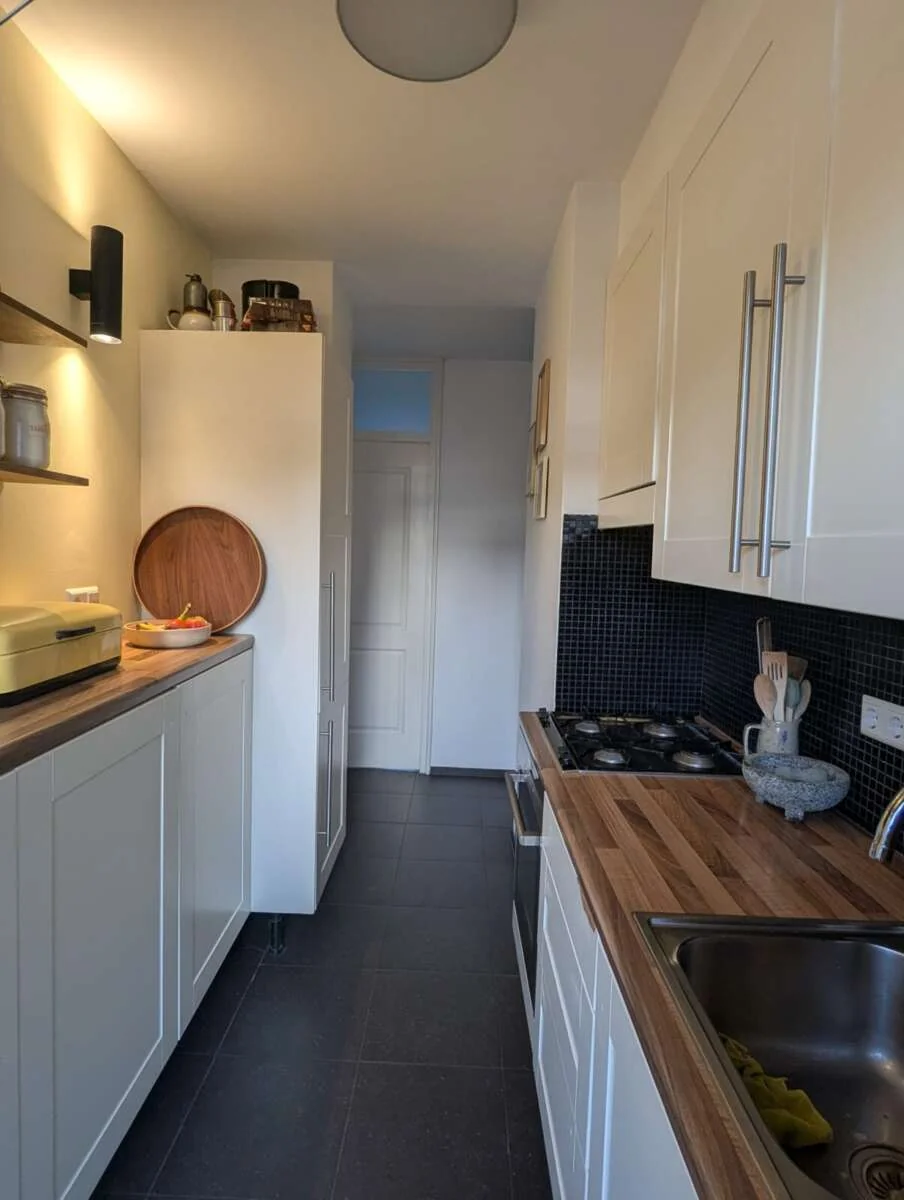 geblurde versie van de foto als achtergrond