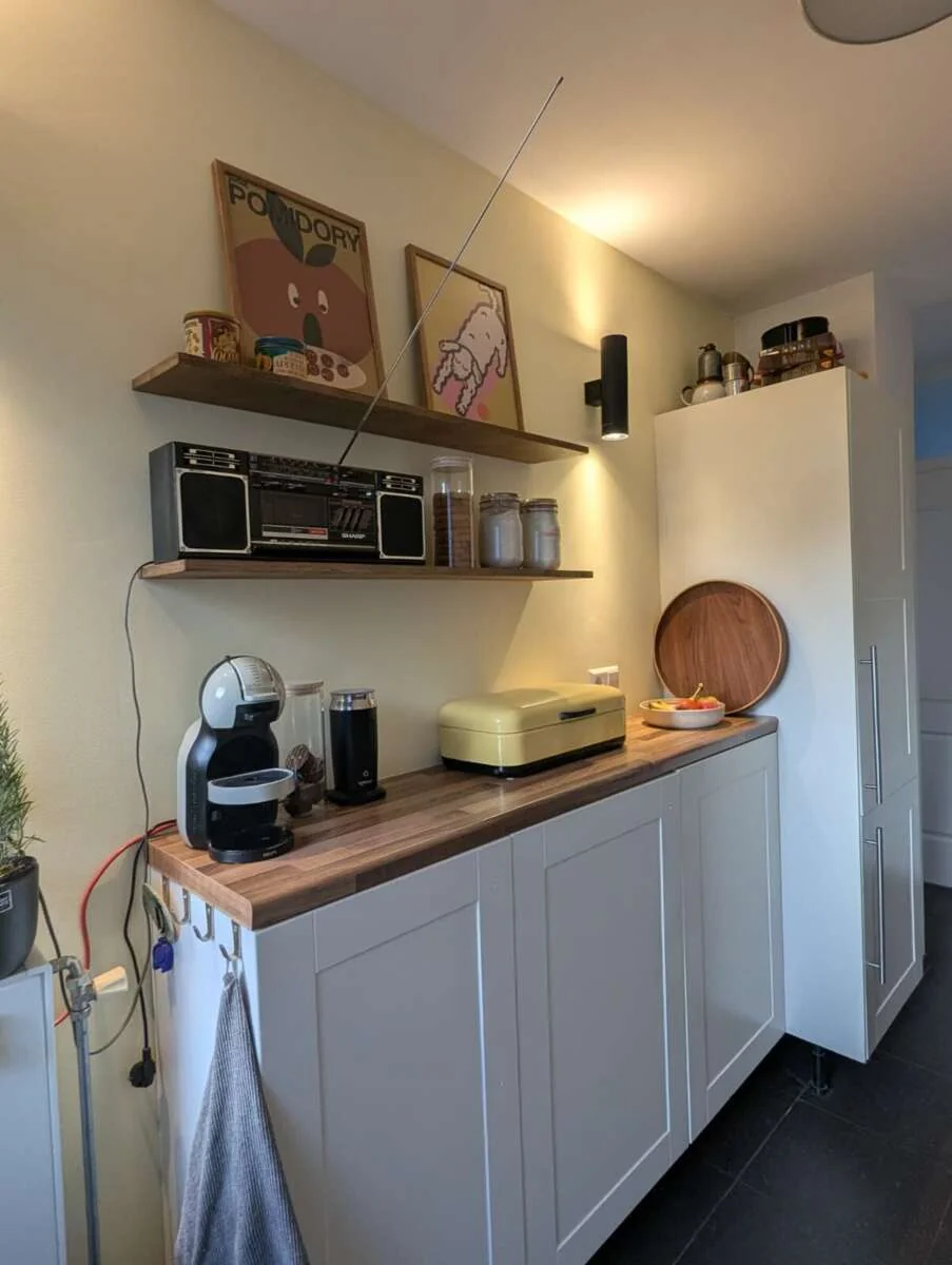 geblurde versie van de foto als achtergrond