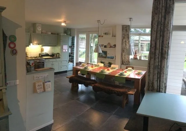 geblurde versie van de foto als achtergrond