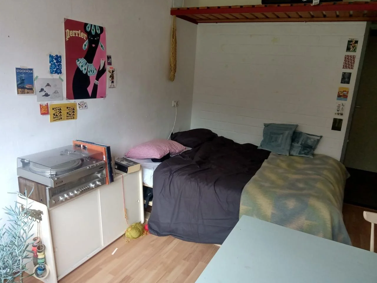 geblurde versie van de foto als achtergrond