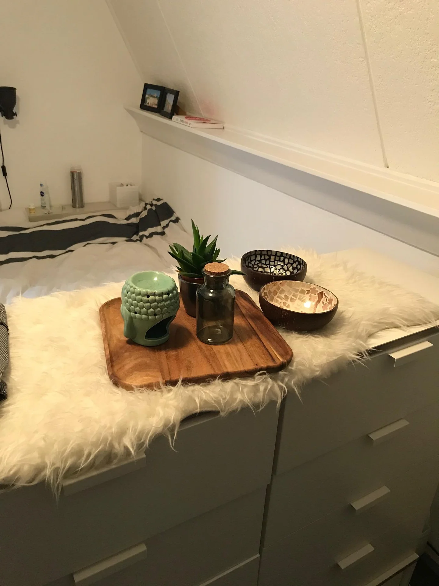 geblurde versie van de foto als achtergrond