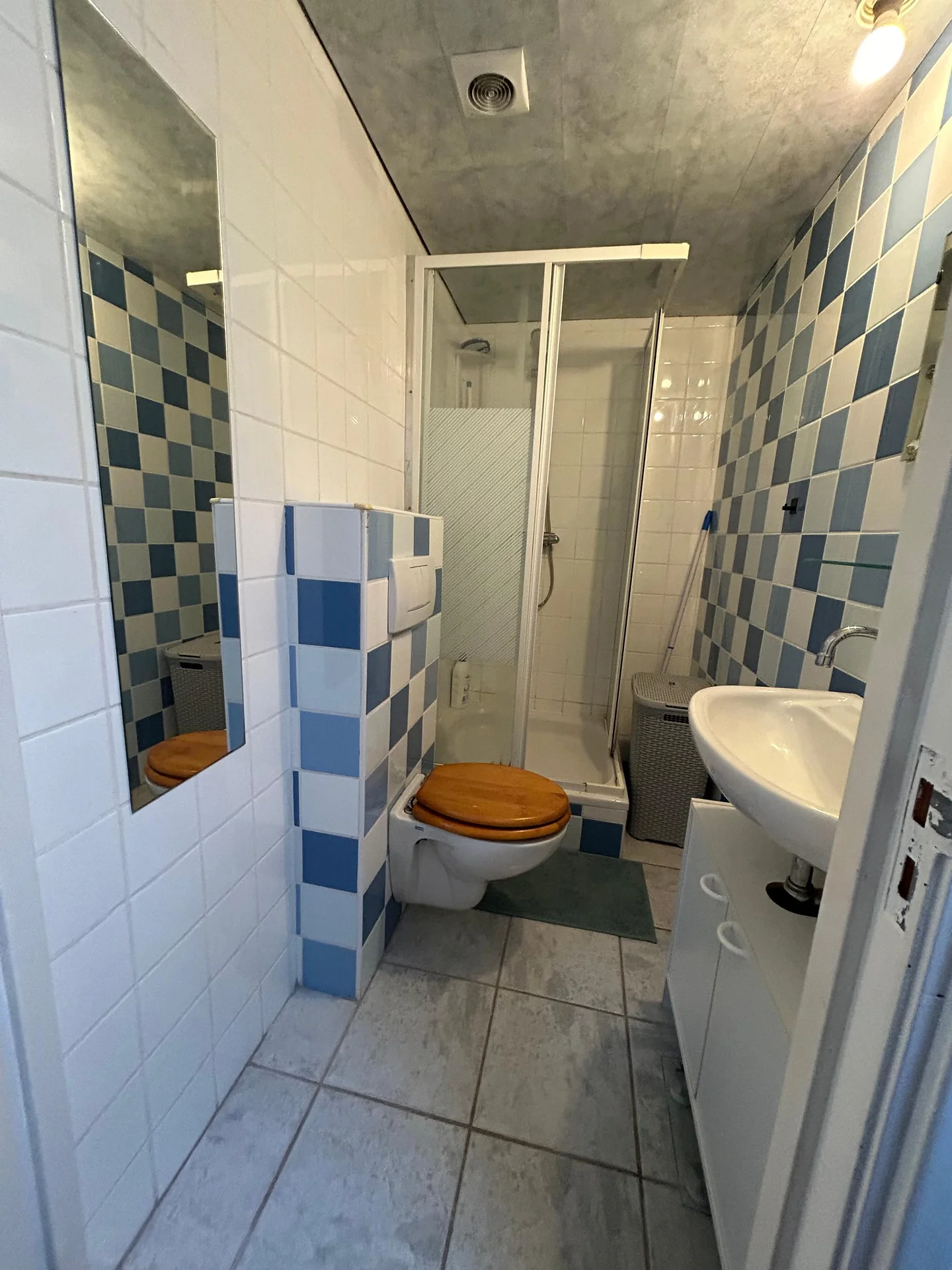 geblurde versie van de foto als achtergrond