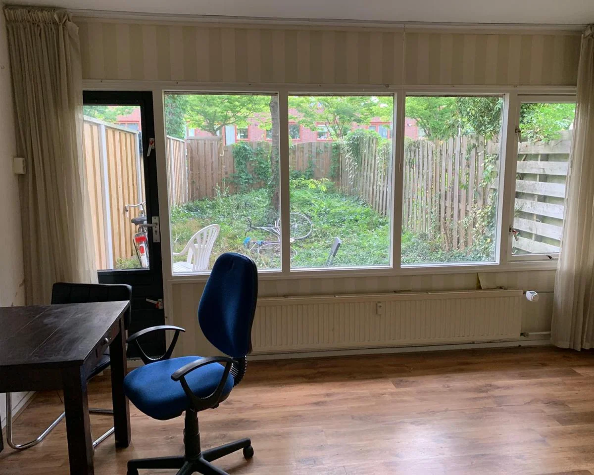 geblurde versie van de foto als achtergrond