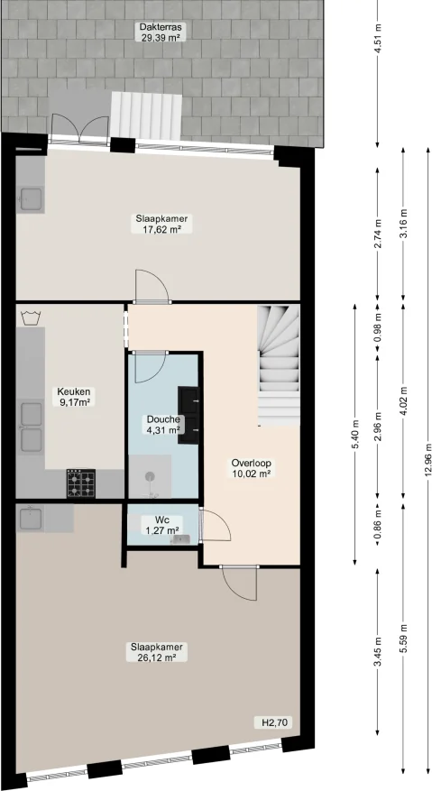 Foto van de Appartement gelegen aan de Nieuwe Oosterstraat in Leeuwarden