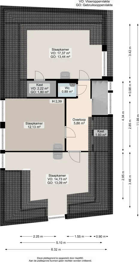 Foto van de Appartement gelegen aan de Nieuwe Oosterstraat in Leeuwarden