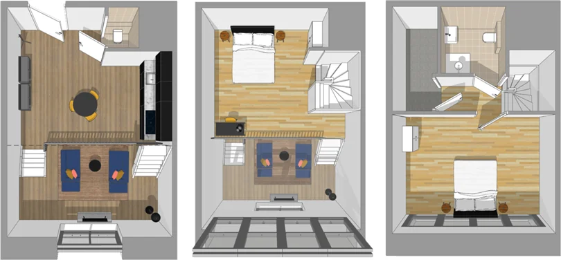 geblurde versie van de foto als achtergrond