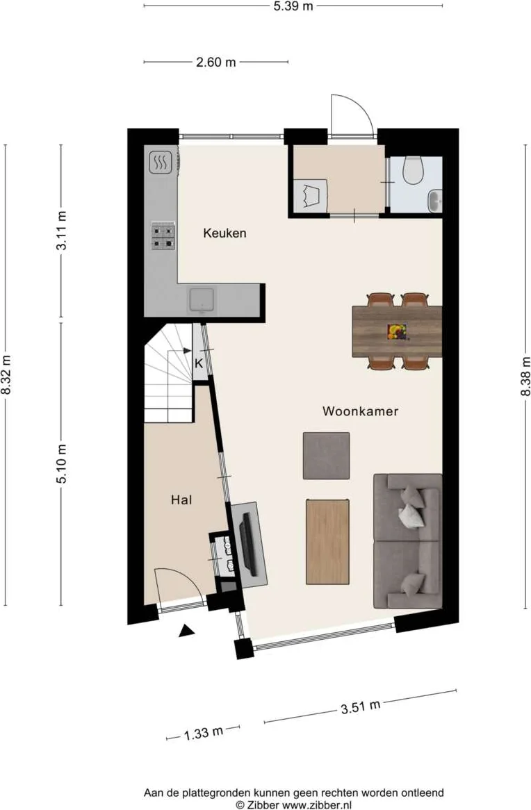 geblurde versie van de foto als achtergrond