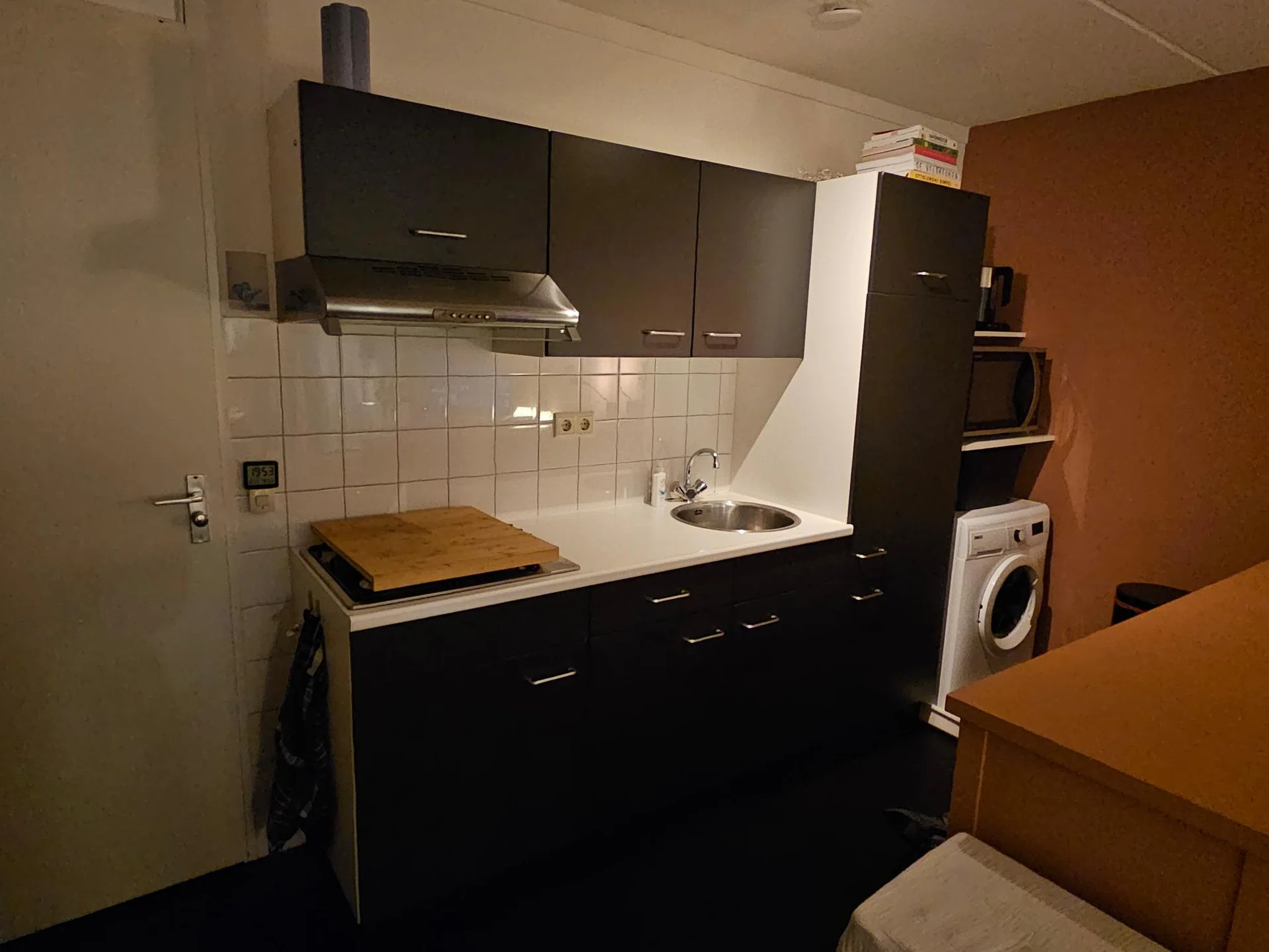 geblurde versie van de foto als achtergrond