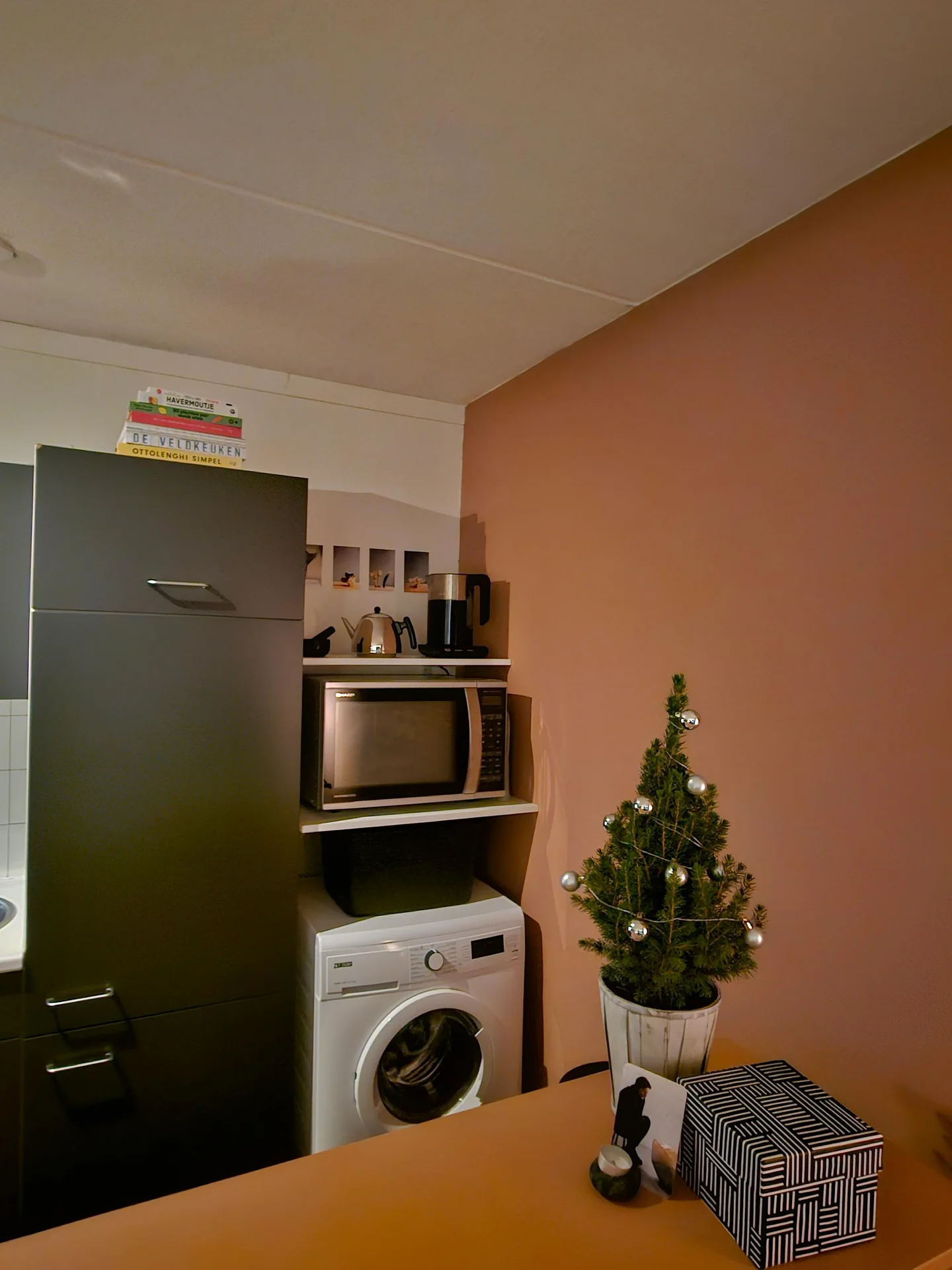 geblurde versie van de foto als achtergrond