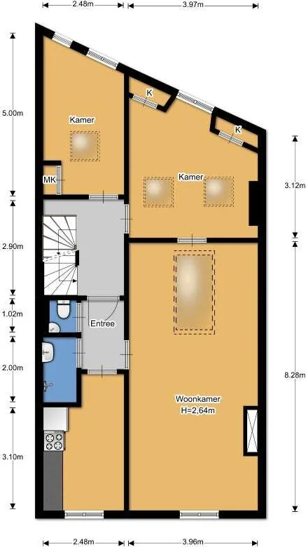 Foto van de Appartement gelegen aan de Alexander Boersstraat in Amsterdam