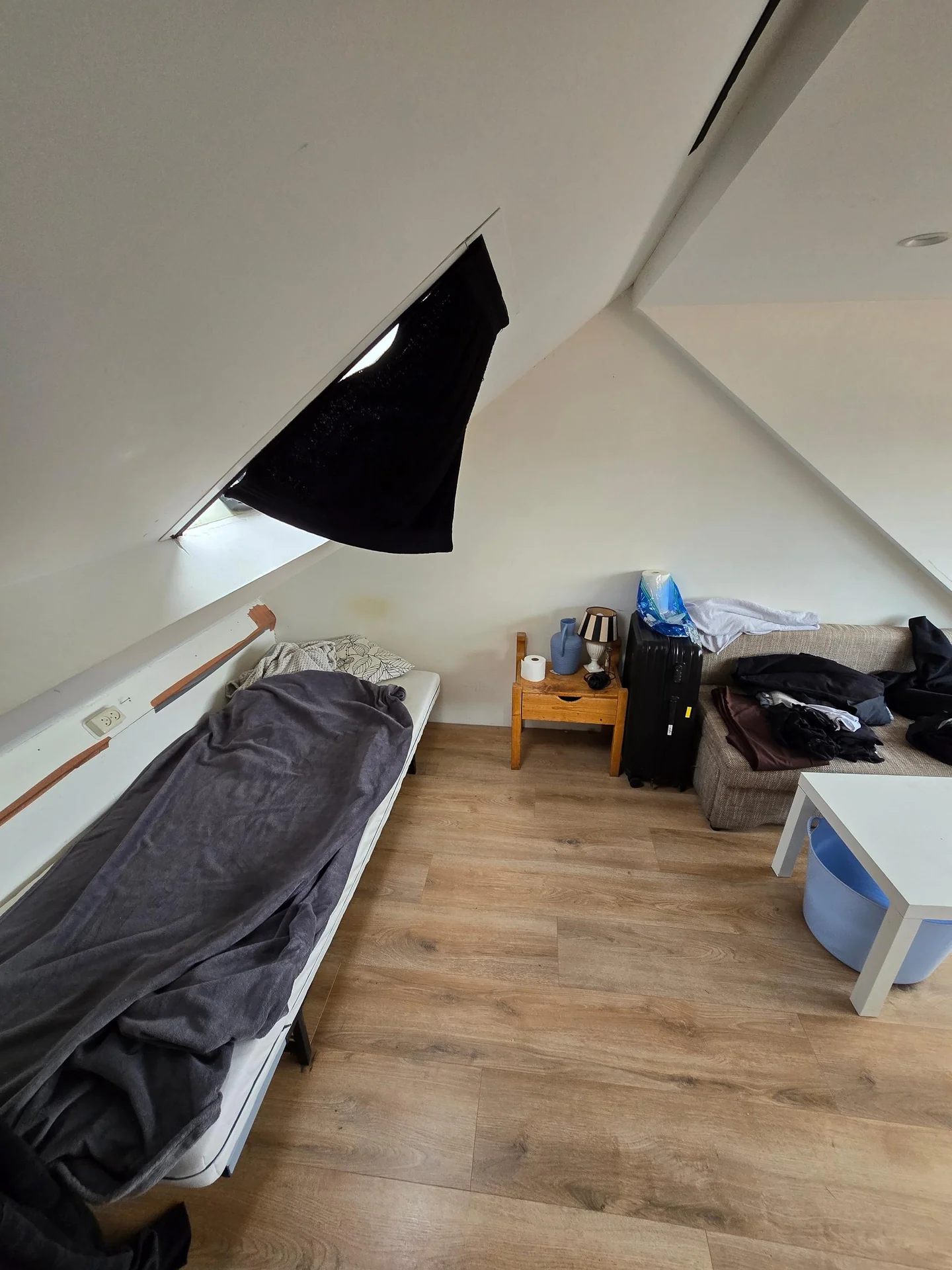 geblurde versie van de foto als achtergrond