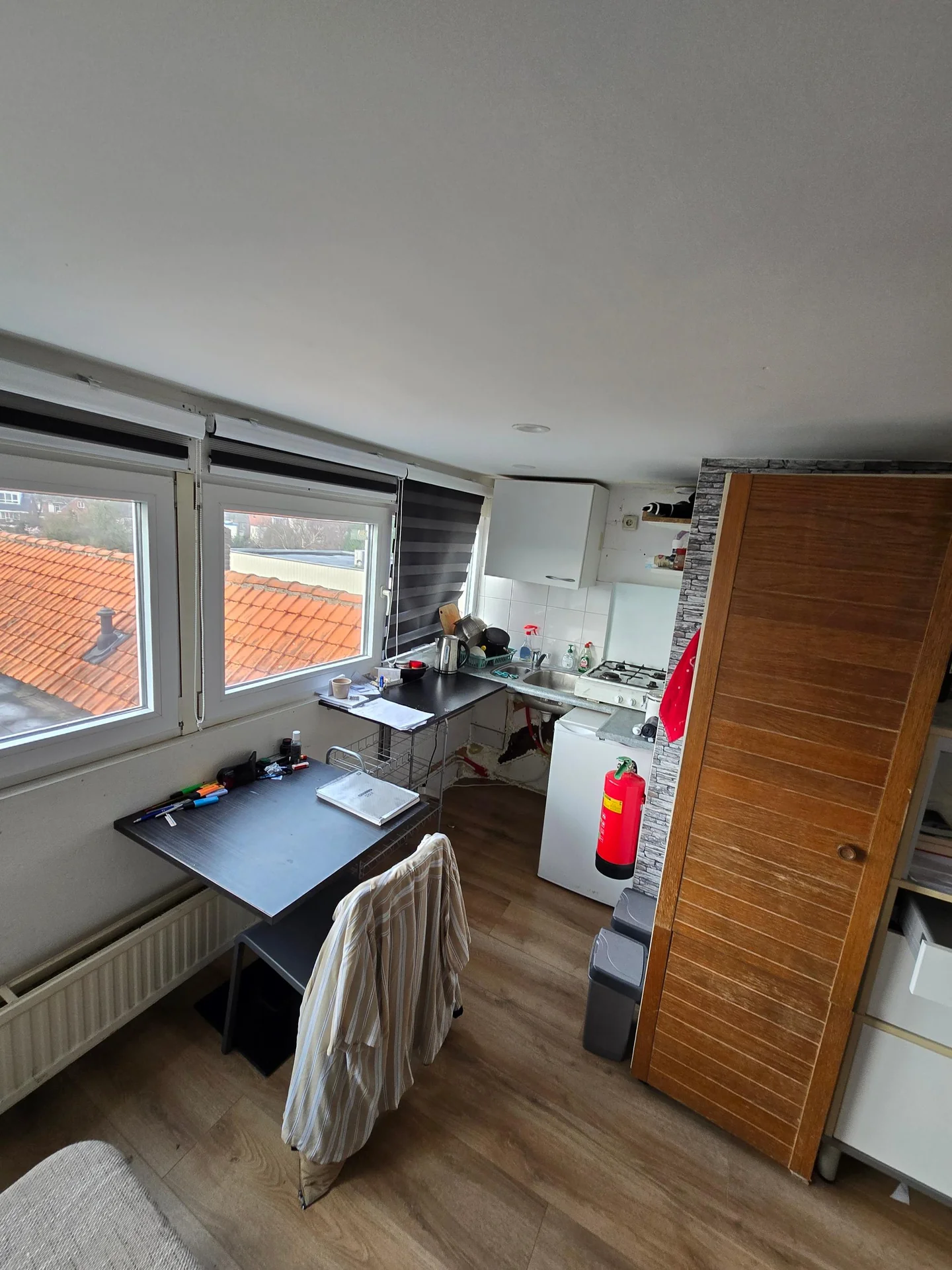 geblurde versie van de foto als achtergrond