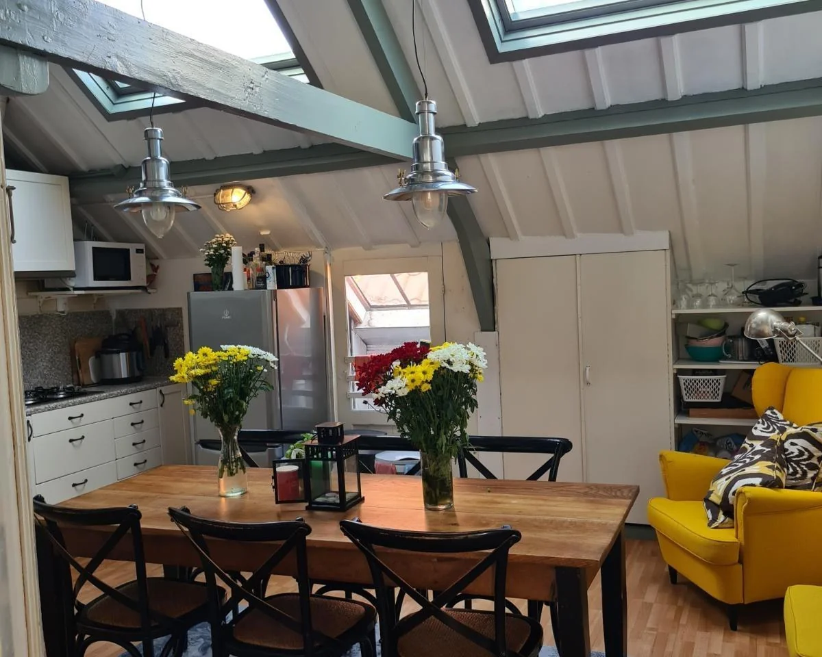 geblurde versie van de foto als achtergrond