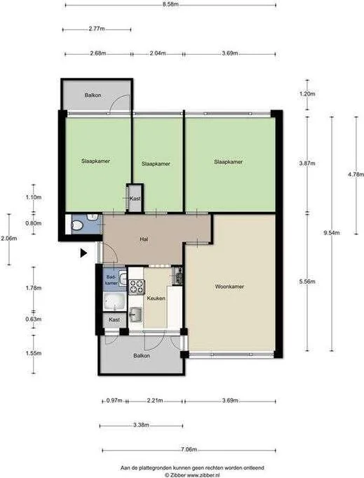 Foto van de Kamer gelegen aan de Nassaulaan in Maastricht