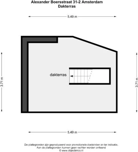 Foto van de Appartement gelegen aan de Alexander Boersstraat in Amsterdam