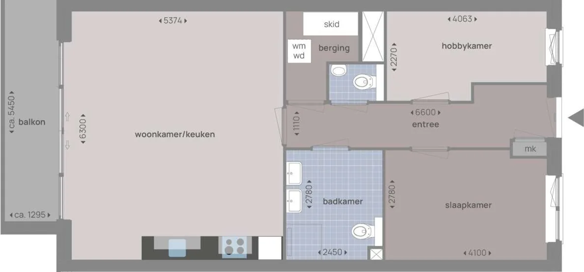 Foto van de Appartement gelegen aan de De Rik in Brielle