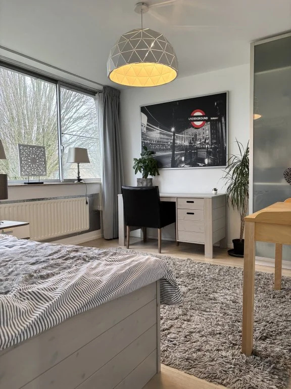 geblurde versie van de foto als achtergrond