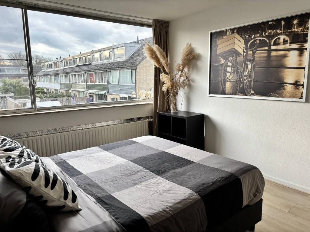 geblurde versie van de foto als achtergrond