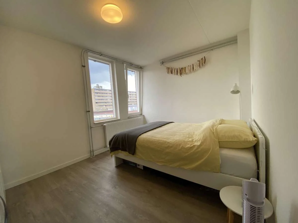 geblurde versie van de foto als achtergrond