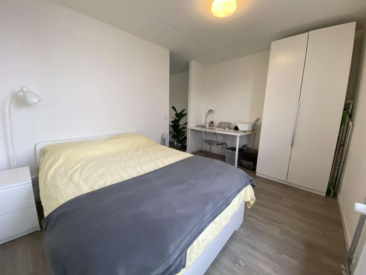 geblurde versie van de foto als achtergrond