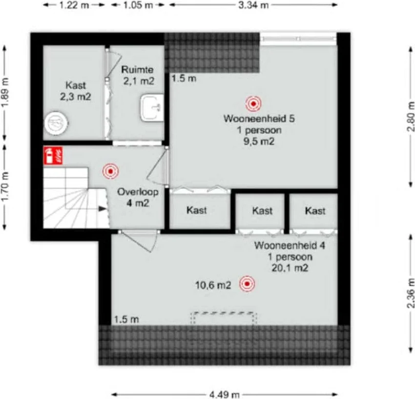 Foto van de Appartement gelegen aan de Hart van Brabantlaan in Tilburg