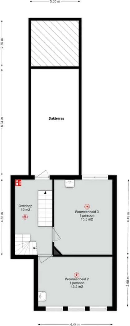 Foto van de Appartement gelegen aan de Hart van Brabantlaan in Tilburg