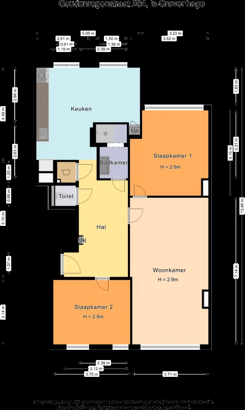 Foto van de Appartement gelegen aan de Goudenregenstraat in Den Haag