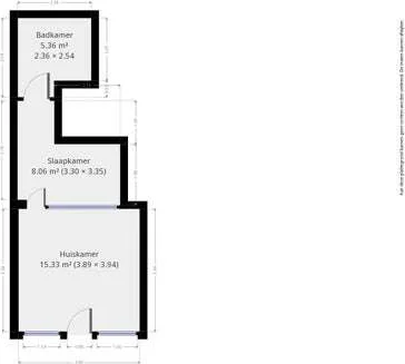 Foto van de Appartement gelegen aan de Herengracht in Leiden