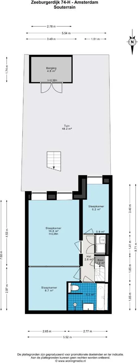 Foto van de Appartement gelegen aan de Zeeburgerdijk in Amsterdam