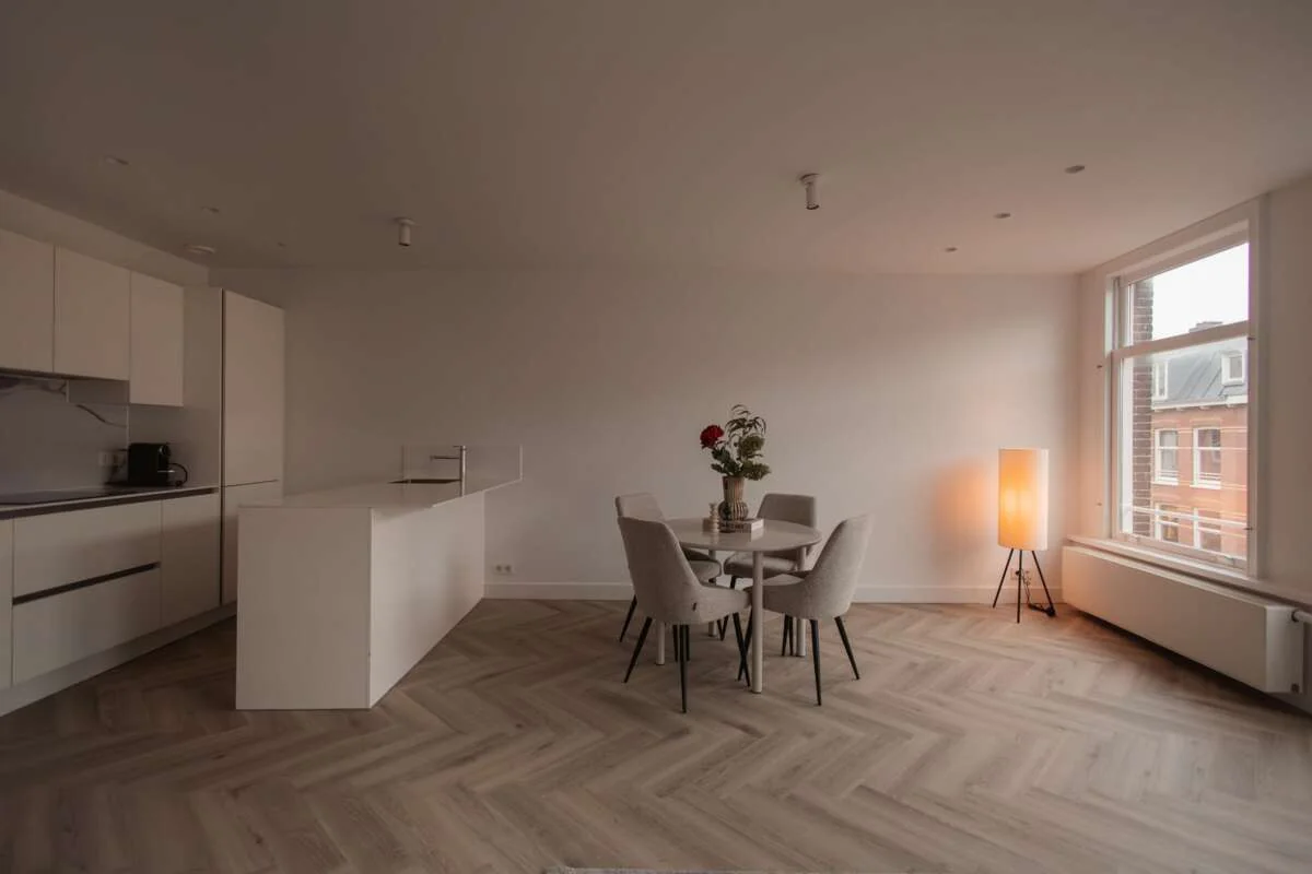 geblurde versie van de foto als achtergrond