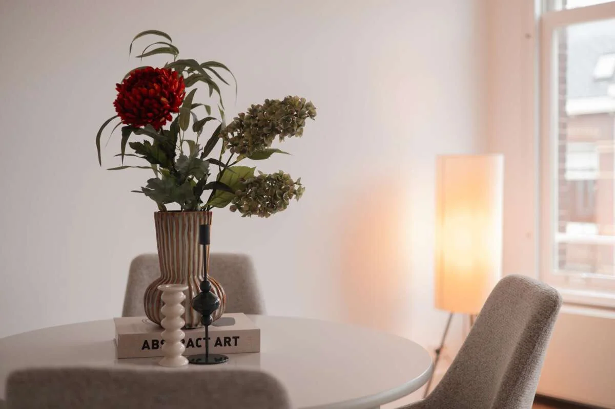 geblurde versie van de foto als achtergrond