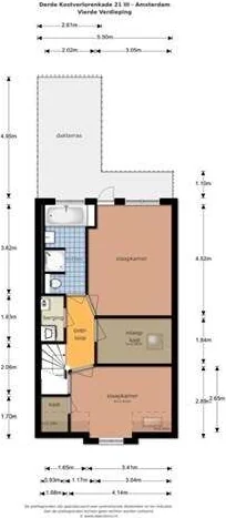 Foto van de Appartement gelegen aan de Derde Kostverlorenkade in Amsterdam