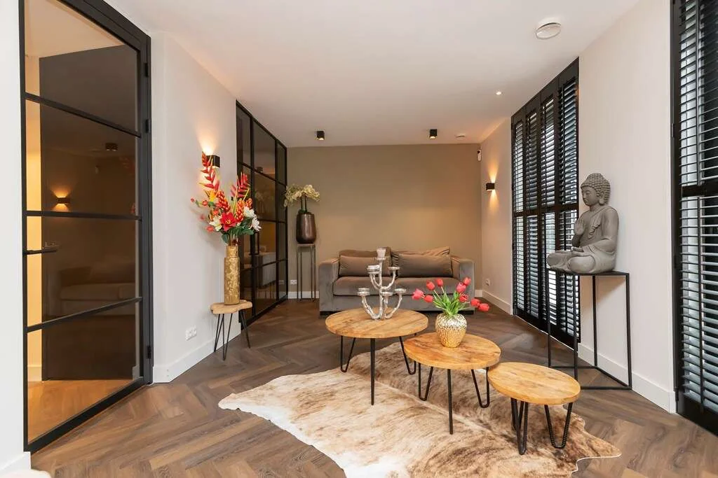 geblurde versie van de foto als achtergrond