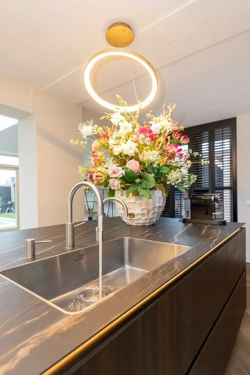 geblurde versie van de foto als achtergrond