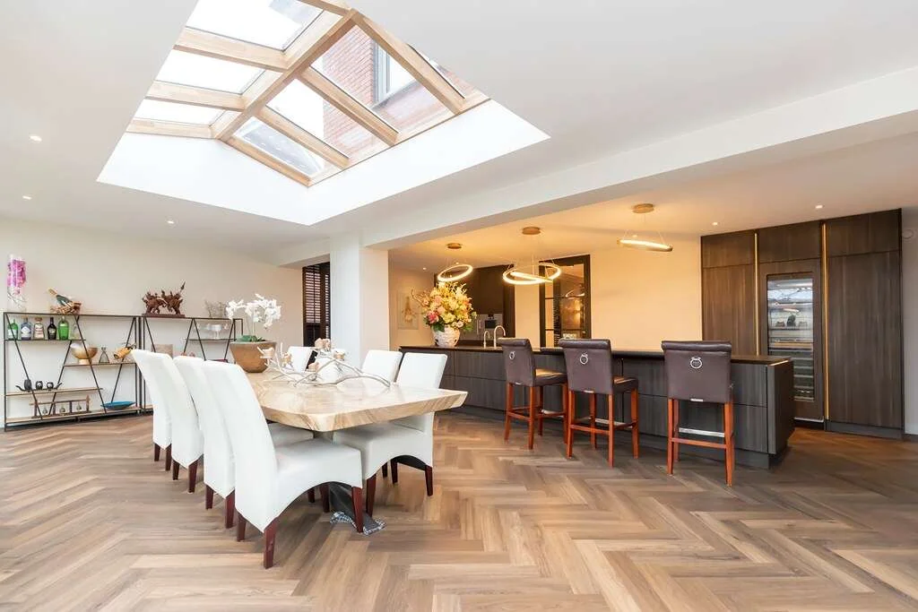 geblurde versie van de foto als achtergrond