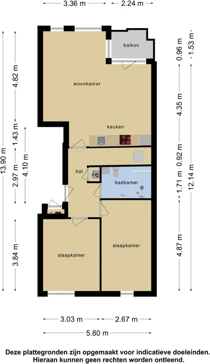 Foto van de Appartement gelegen aan de Oude Singel in Leiden