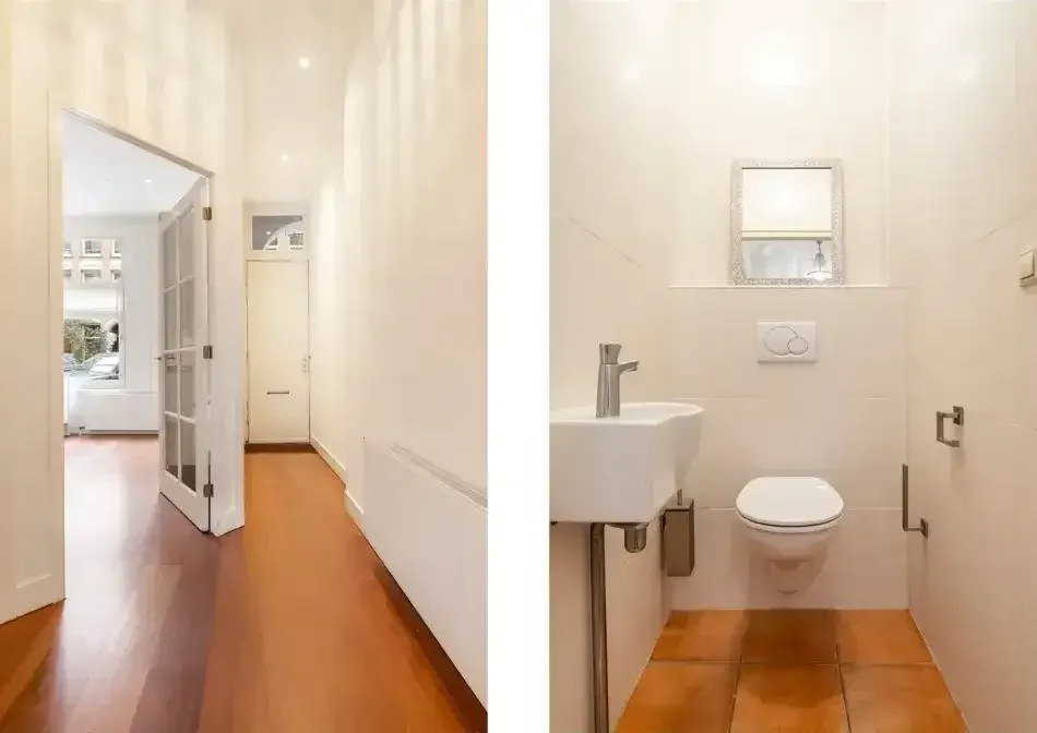 geblurde versie van de foto als achtergrond