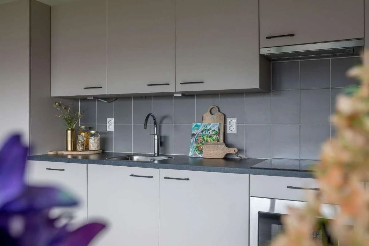 geblurde versie van de foto als achtergrond