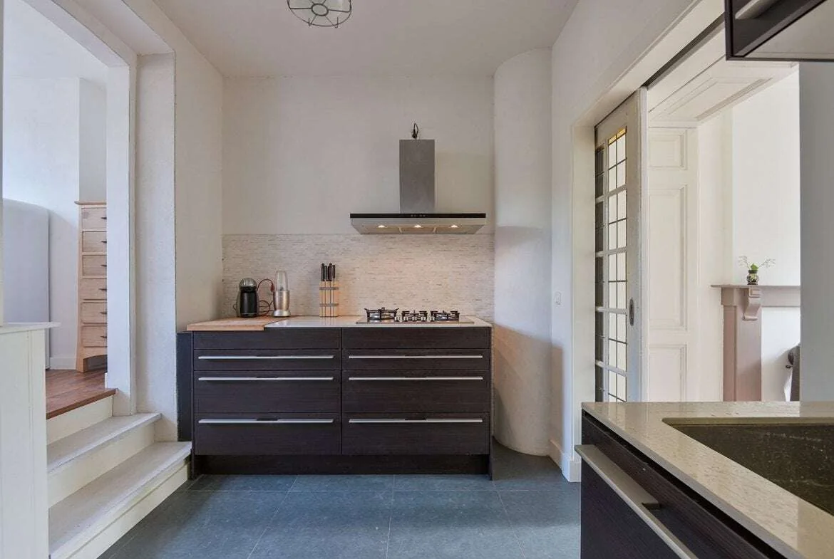 geblurde versie van de foto als achtergrond