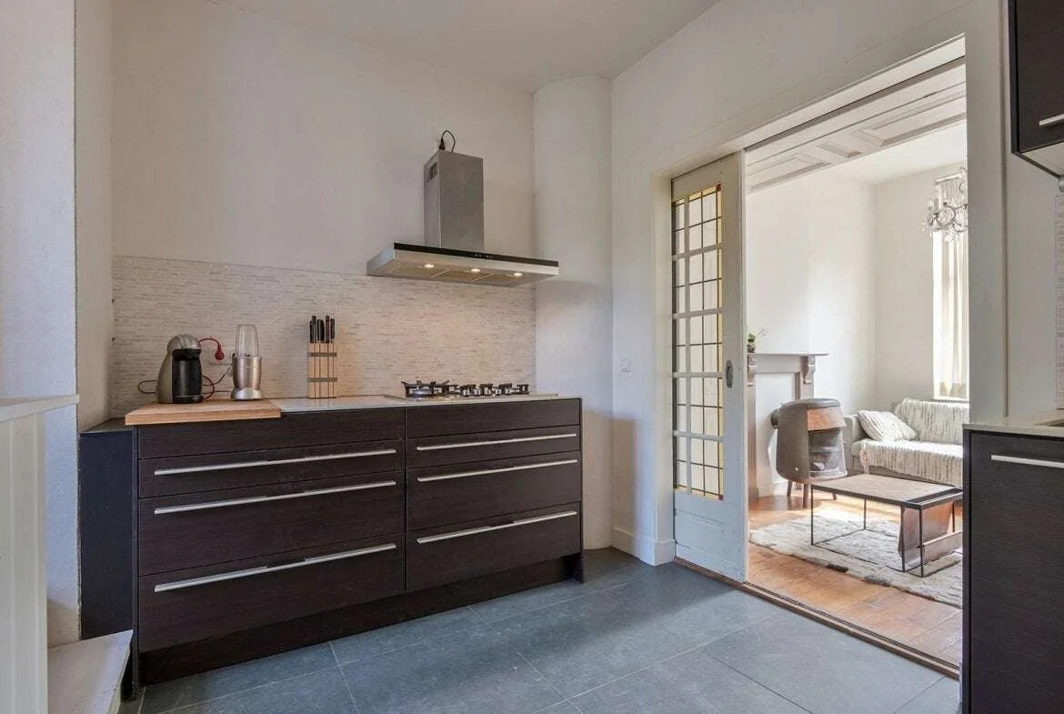 geblurde versie van de foto als achtergrond