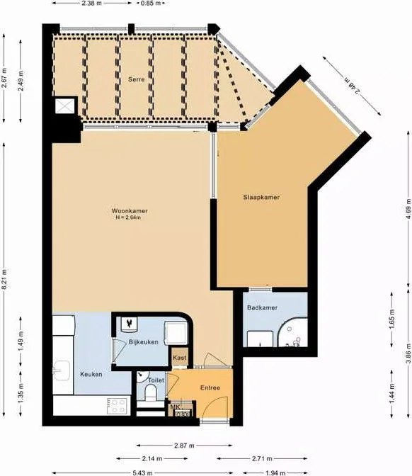 Foto van de Appartement gelegen aan de Smakkelaarsveld in Utrecht