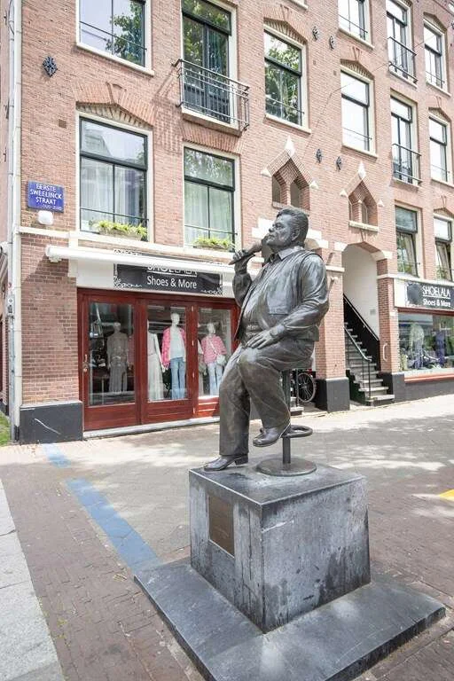 geblurde versie van de foto als achtergrond