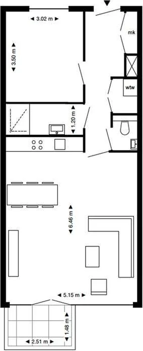 Foto van de Appartement gelegen aan de ms. van Riemsdijkweg in Amsterdam