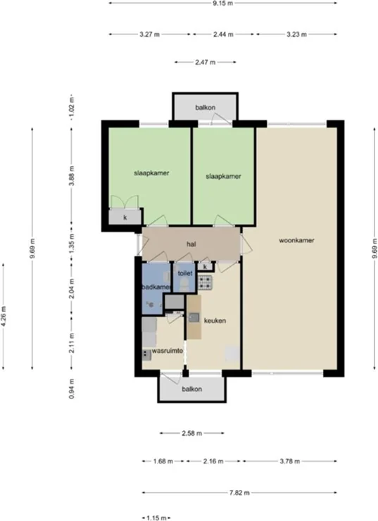 Foto van de Appartement gelegen aan de Zeepziedersdreef in Maastricht