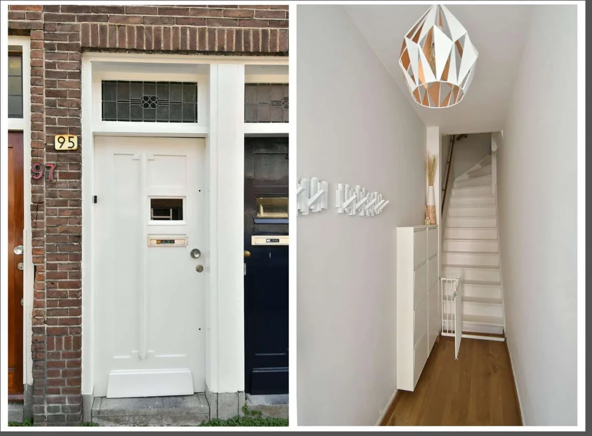 geblurde versie van de foto als achtergrond