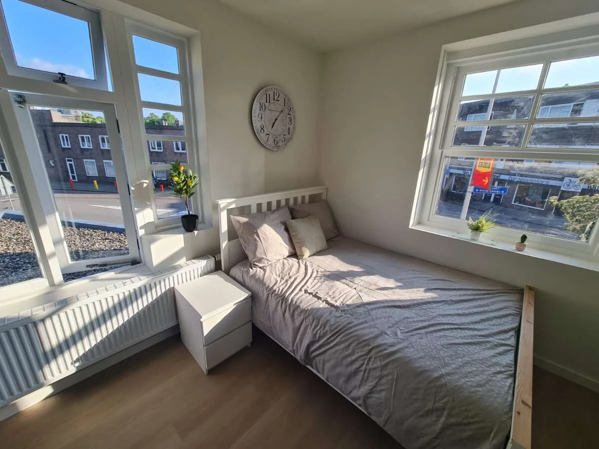 geblurde versie van de foto als achtergrond