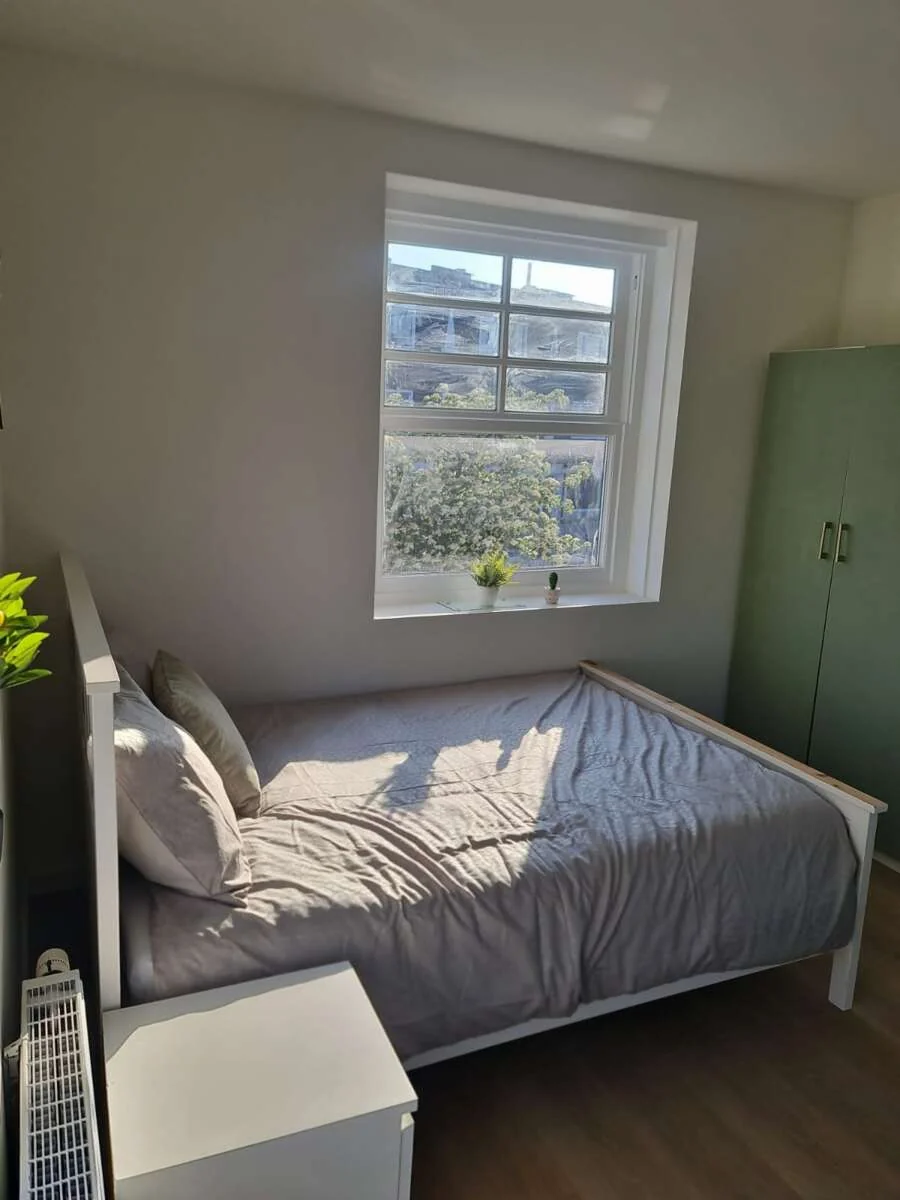 geblurde versie van de foto als achtergrond