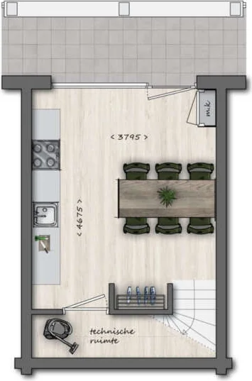 Foto van de Appartement gelegen aan de Noordstraat in Tilburg