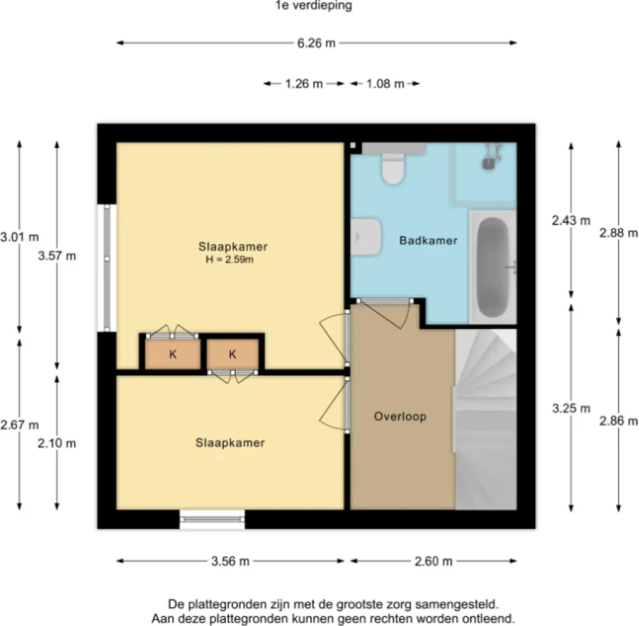 Foto van de Appartement gelegen aan de Klein Canada in Beekbergen
